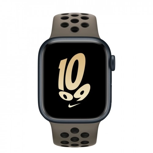 Умные часы Apple Watch Series 8 41 мм Midnight Aluminum Case with Grey/Black Nike Sport Band, размер S/M